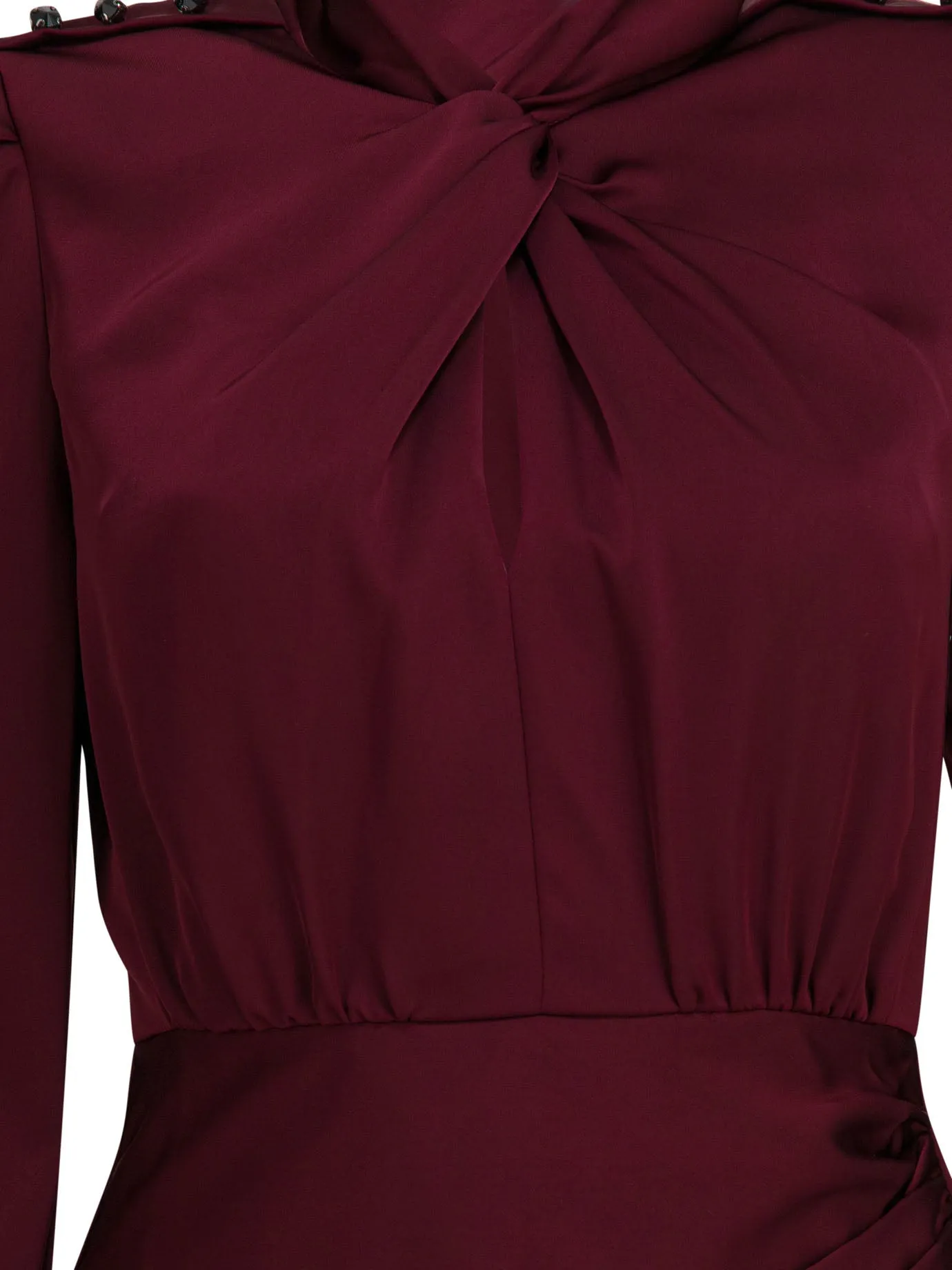 Satin Midi Dress Dresses Purple sold by Wanan Luxury product image thumbnail 3