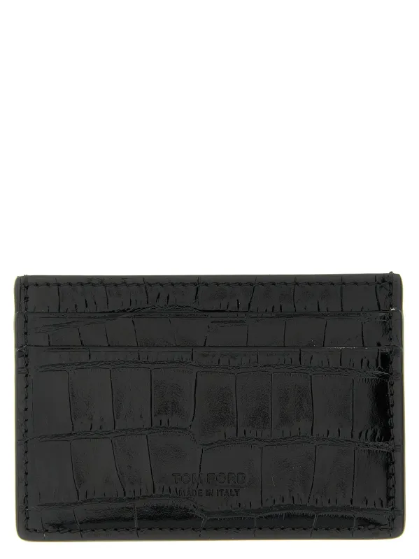 Crocodile Card Holder Wallets And Card Holders Black sold by Wanan Luxury