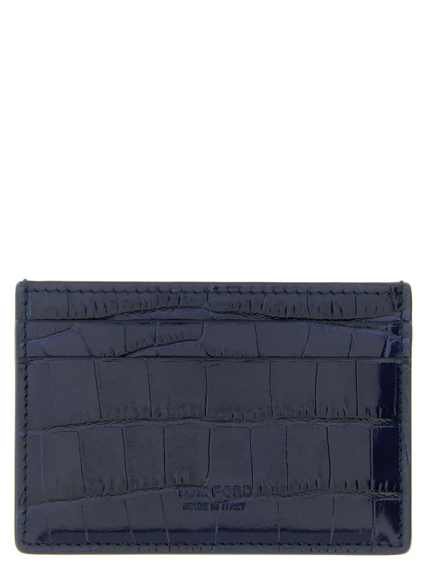 Crocodile Card Holder Wallets And Card Holders Blue sold by Wanan Luxury