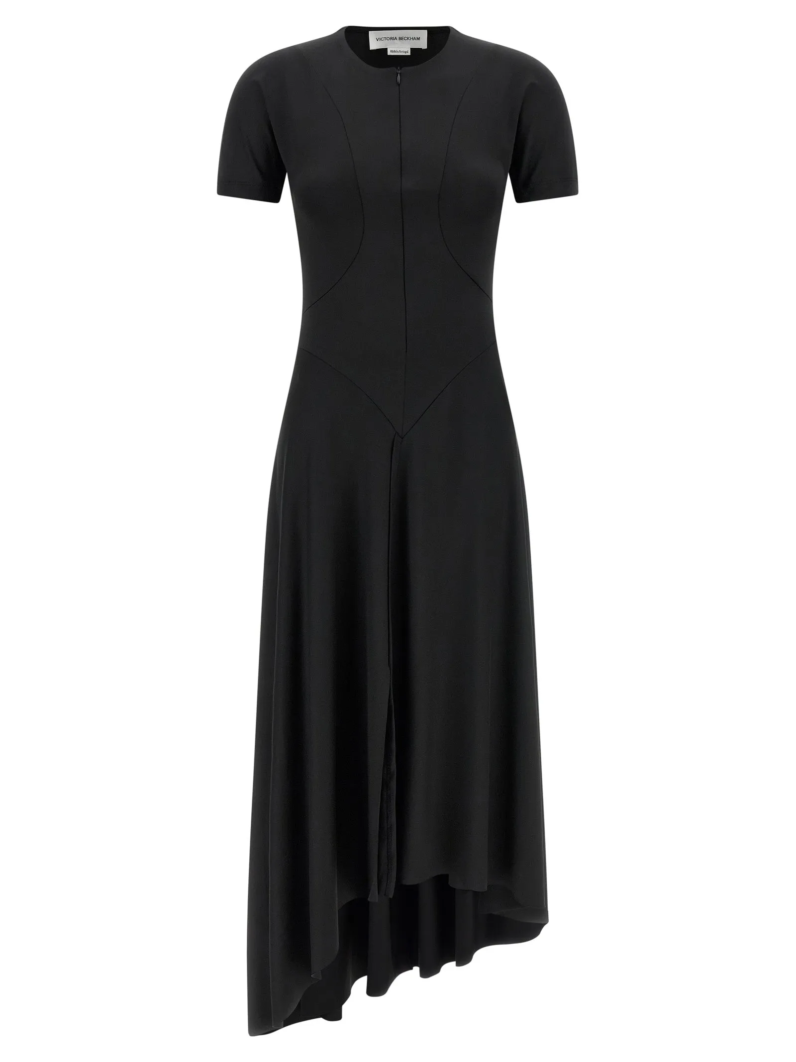 Zipped Front Dresses Black sold by Wanan Luxury