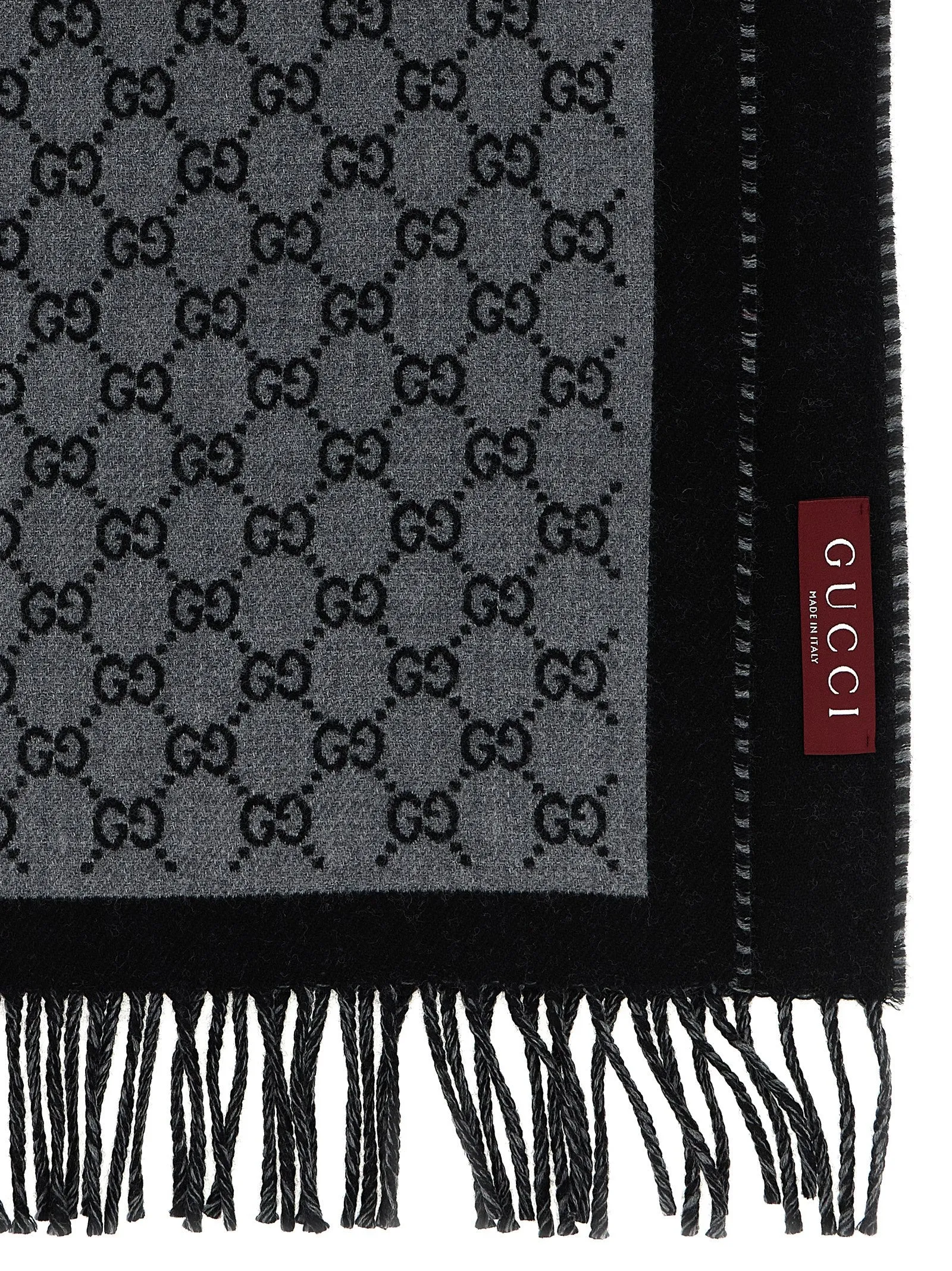 Gg Jacquard Scarf Scarves And Foulards Gray sold by Wanan Luxury product image thumbnail 3
