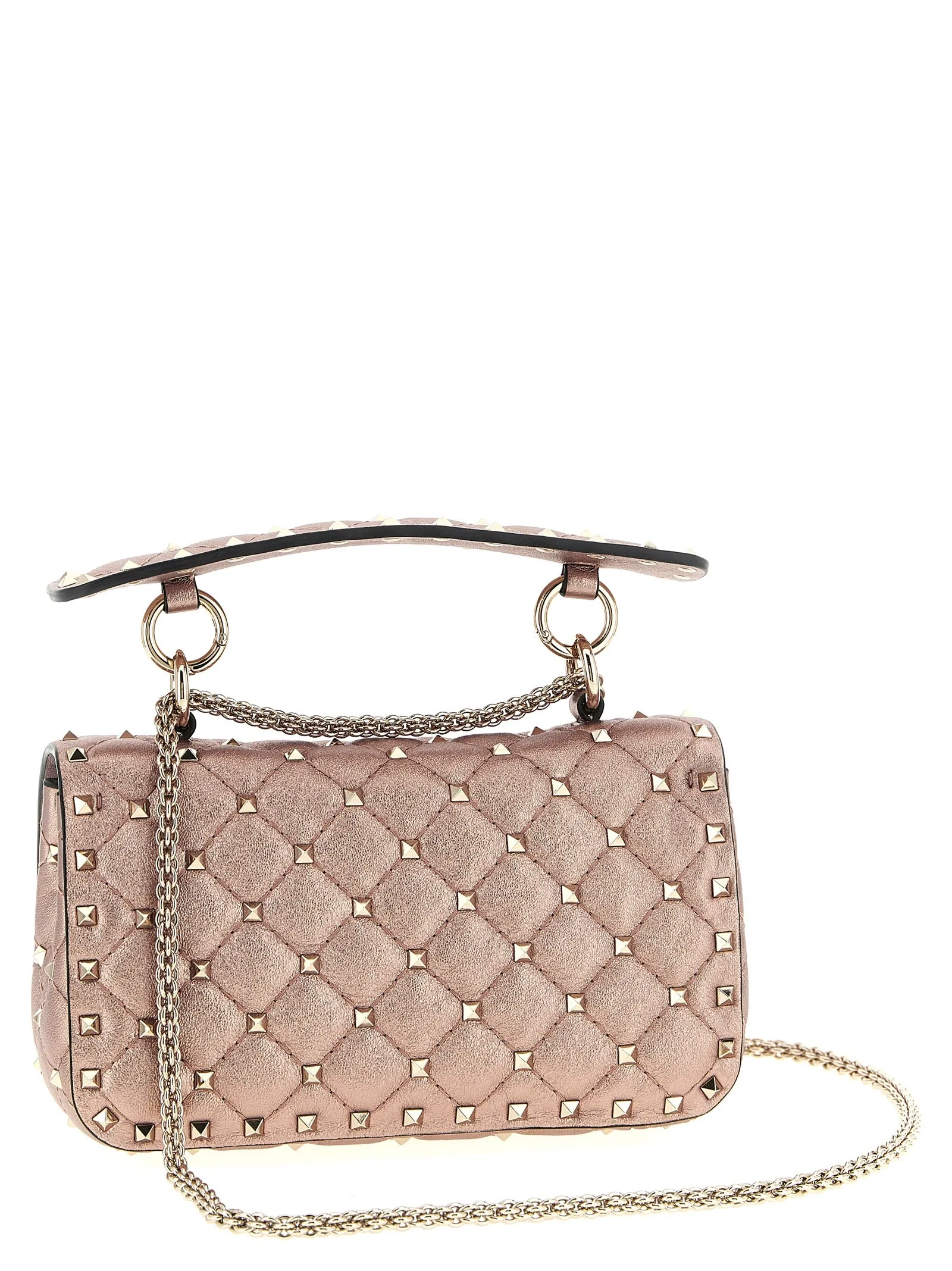 Rockstud Spike Shoulder Bags Pink sold by Wanan Luxury product image thumbnail 2