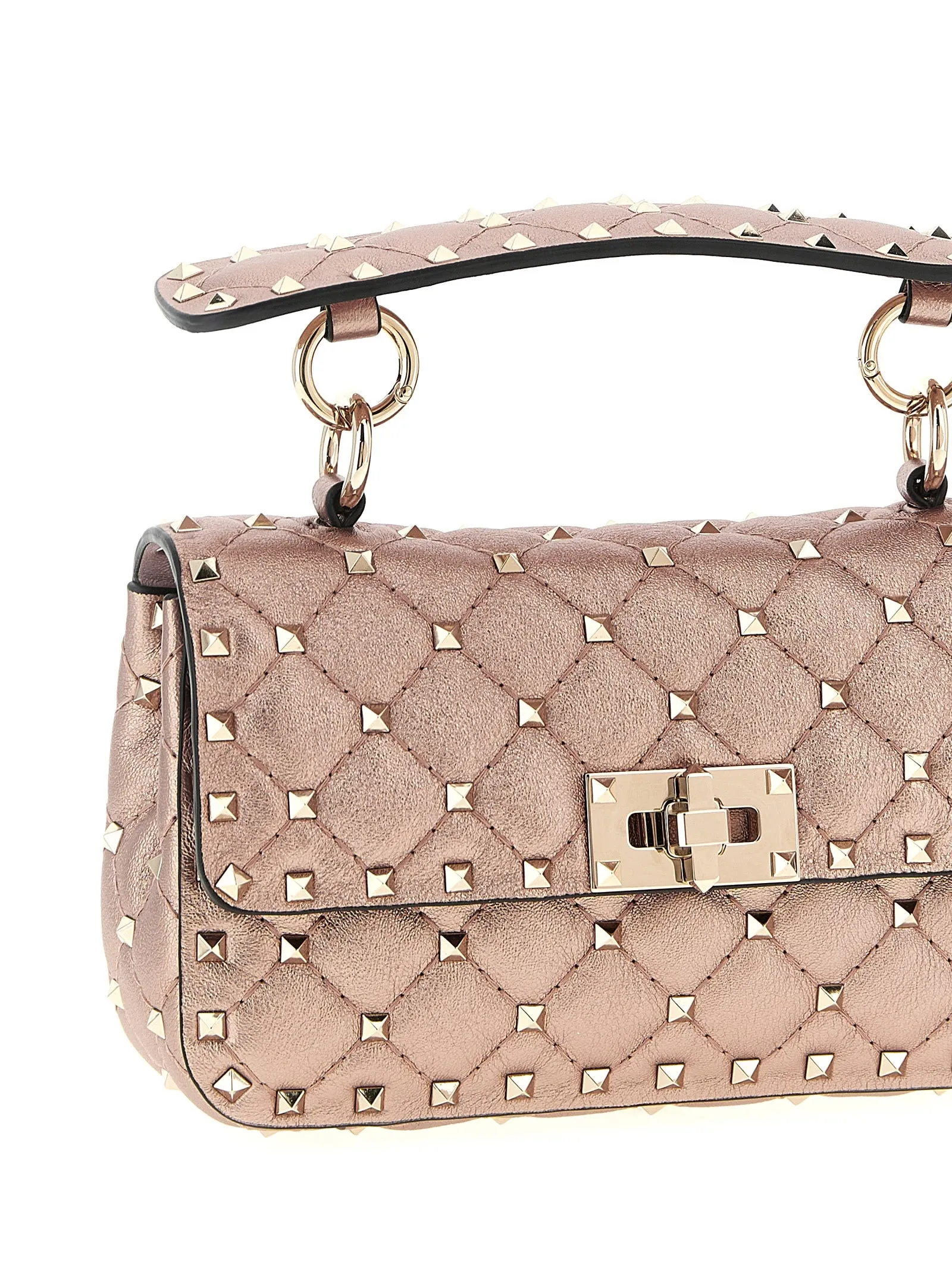 Rockstud Spike Shoulder Bags Pink sold by Wanan Luxury product image thumbnail 3