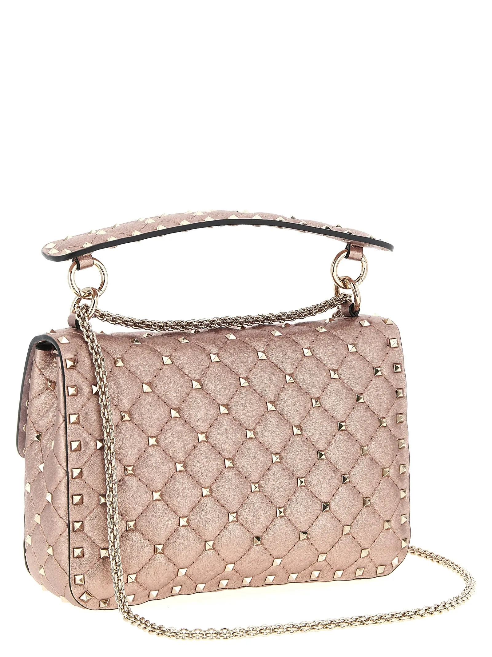 Rockstud Spike Shoulder Bags Pink sold by Wanan Luxury product image thumbnail 2