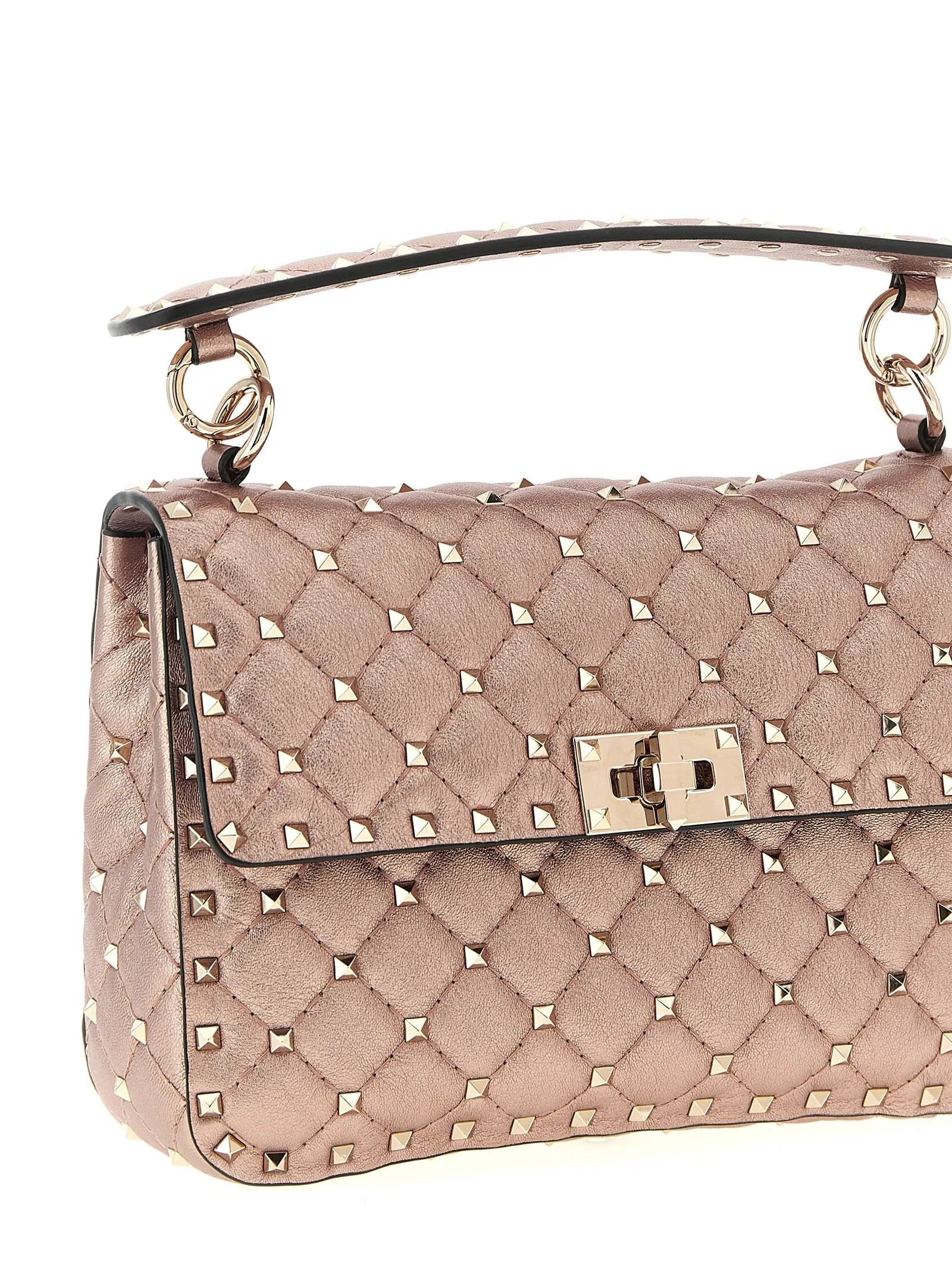 Rockstud Spike Shoulder Bags Pink sold by Wanan Luxury product image thumbnail 3