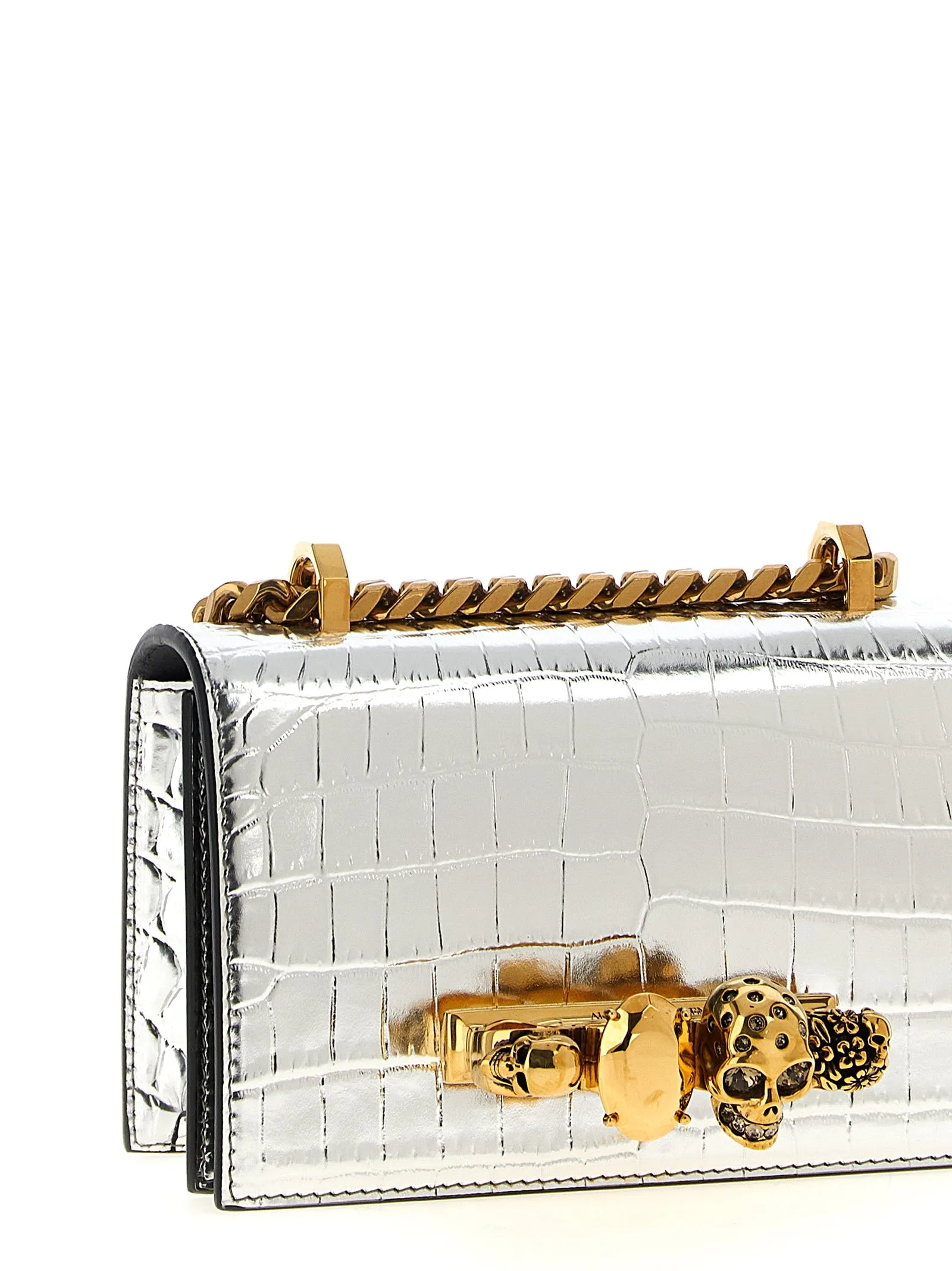 Jewelled Satchel Crossbody Bags Silver sold by Wanan Luxury product image thumbnail 3