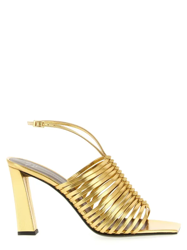 Savoia Sandals Gold made by Giuseppe Zanotti