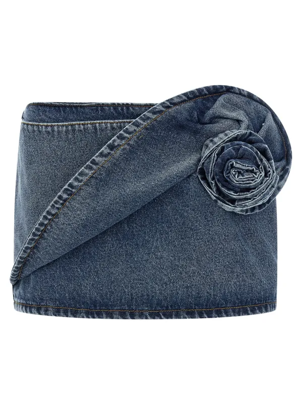 Denim 12 Skirt Skirts Blue sold by Wanan Luxury