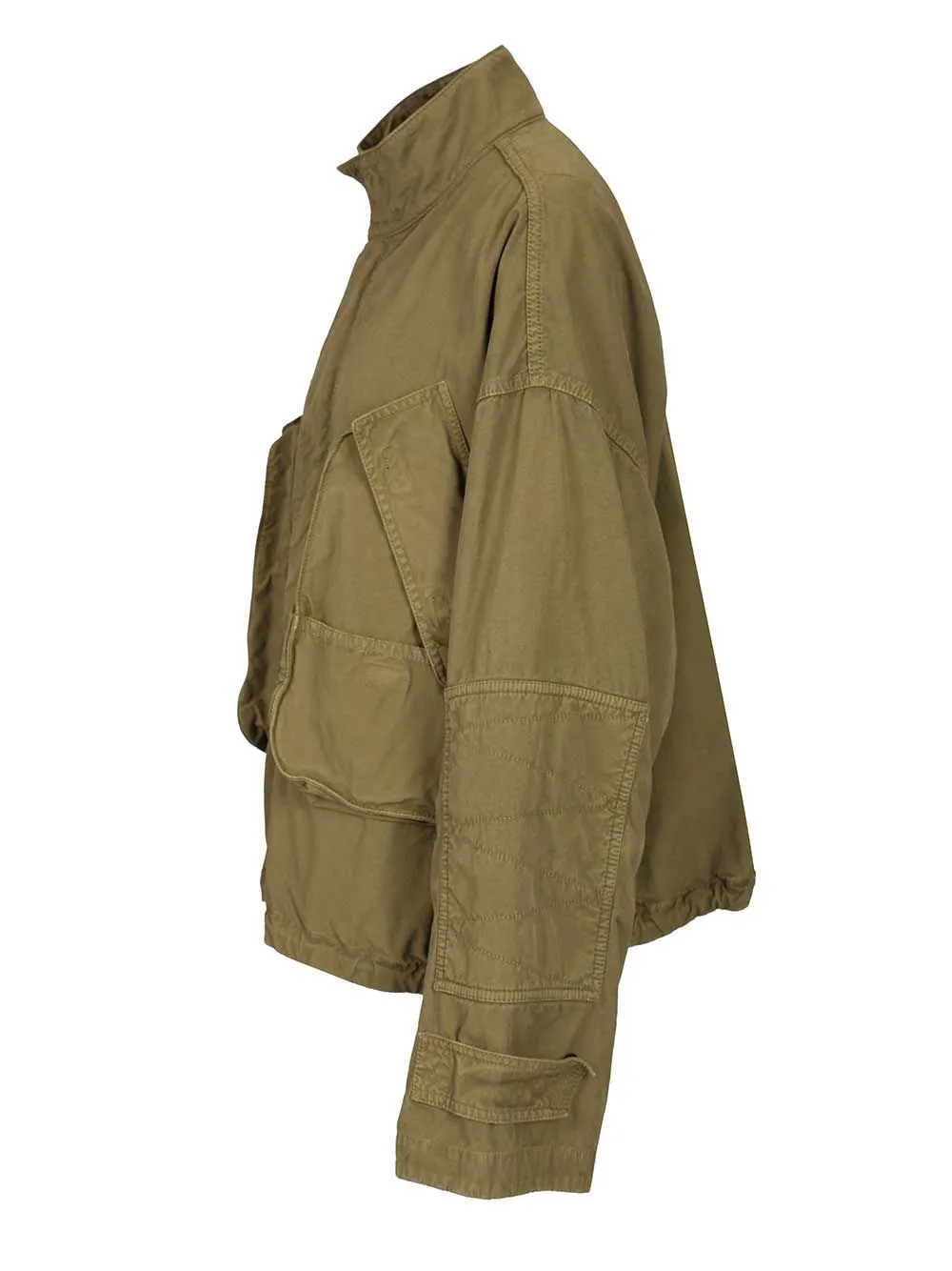 Canvas Bomber Jacket Jackets Green sold by Wanan Luxury product image thumbnail 3