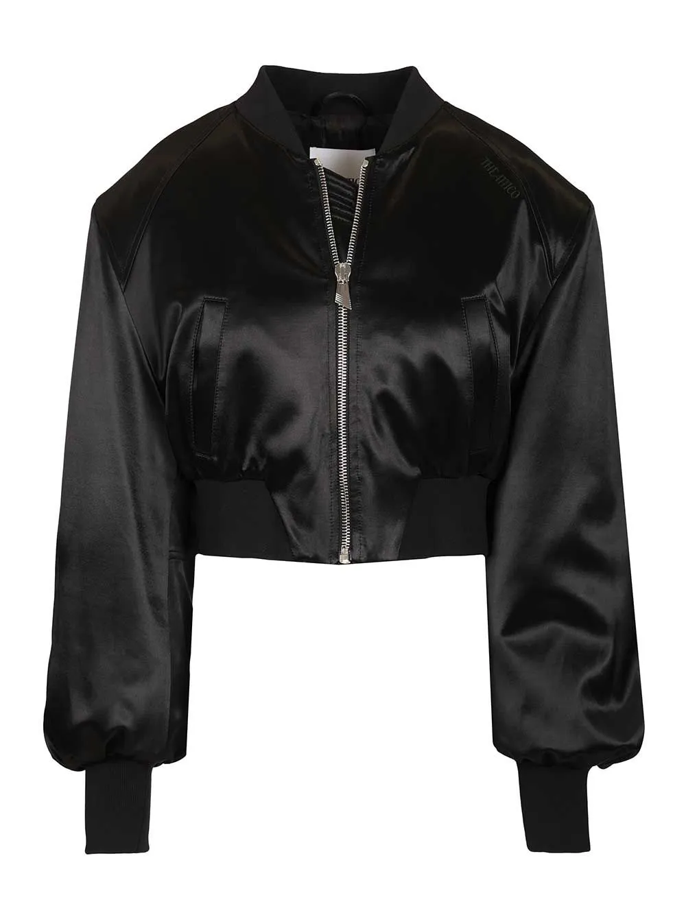 Satin Bomber Jacket Jackets Black sold by Wanan Luxury