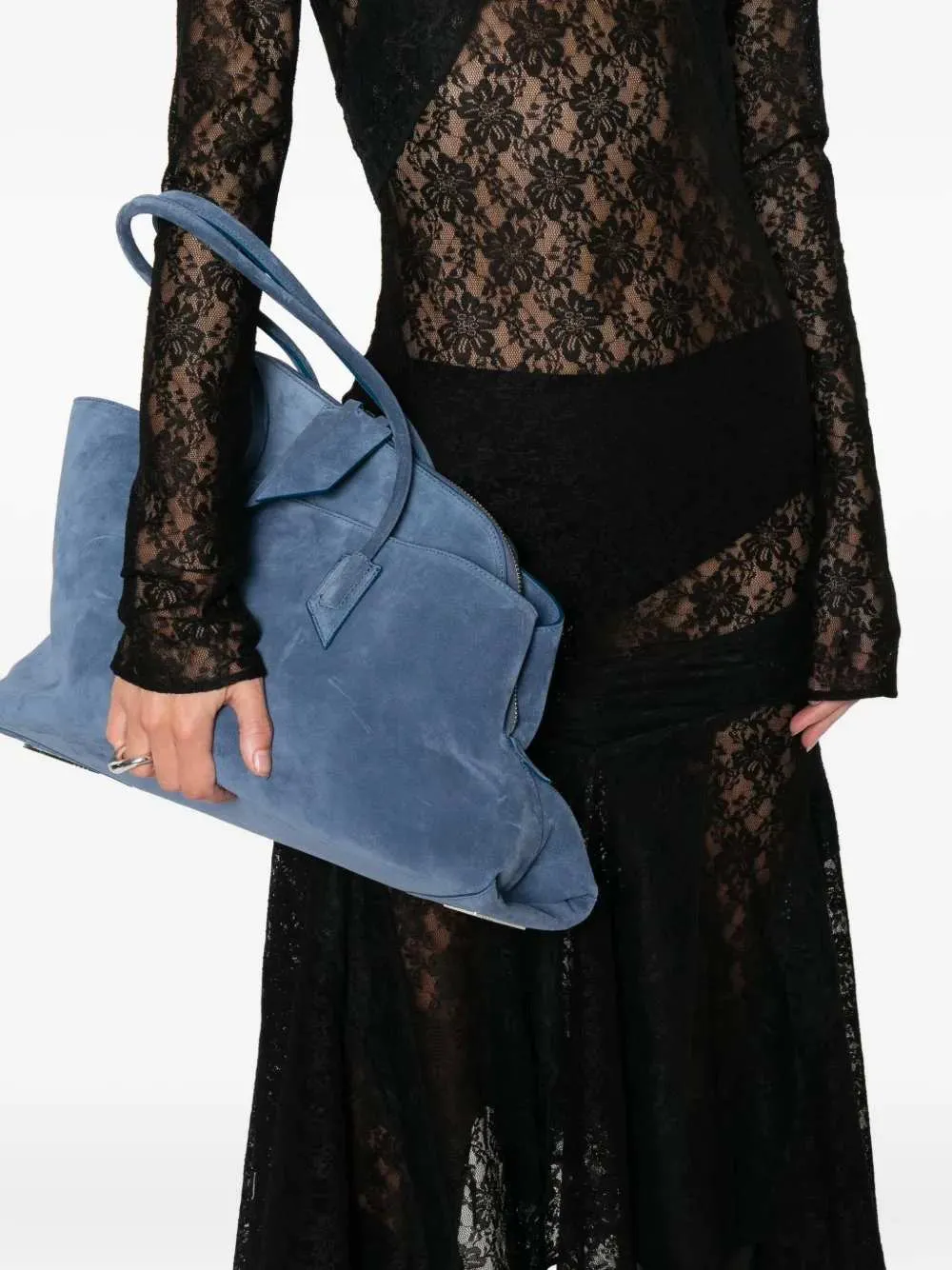 La Passeggiata Medium Suede Tote Bag sold by Wanan Luxury product image thumbnail 5