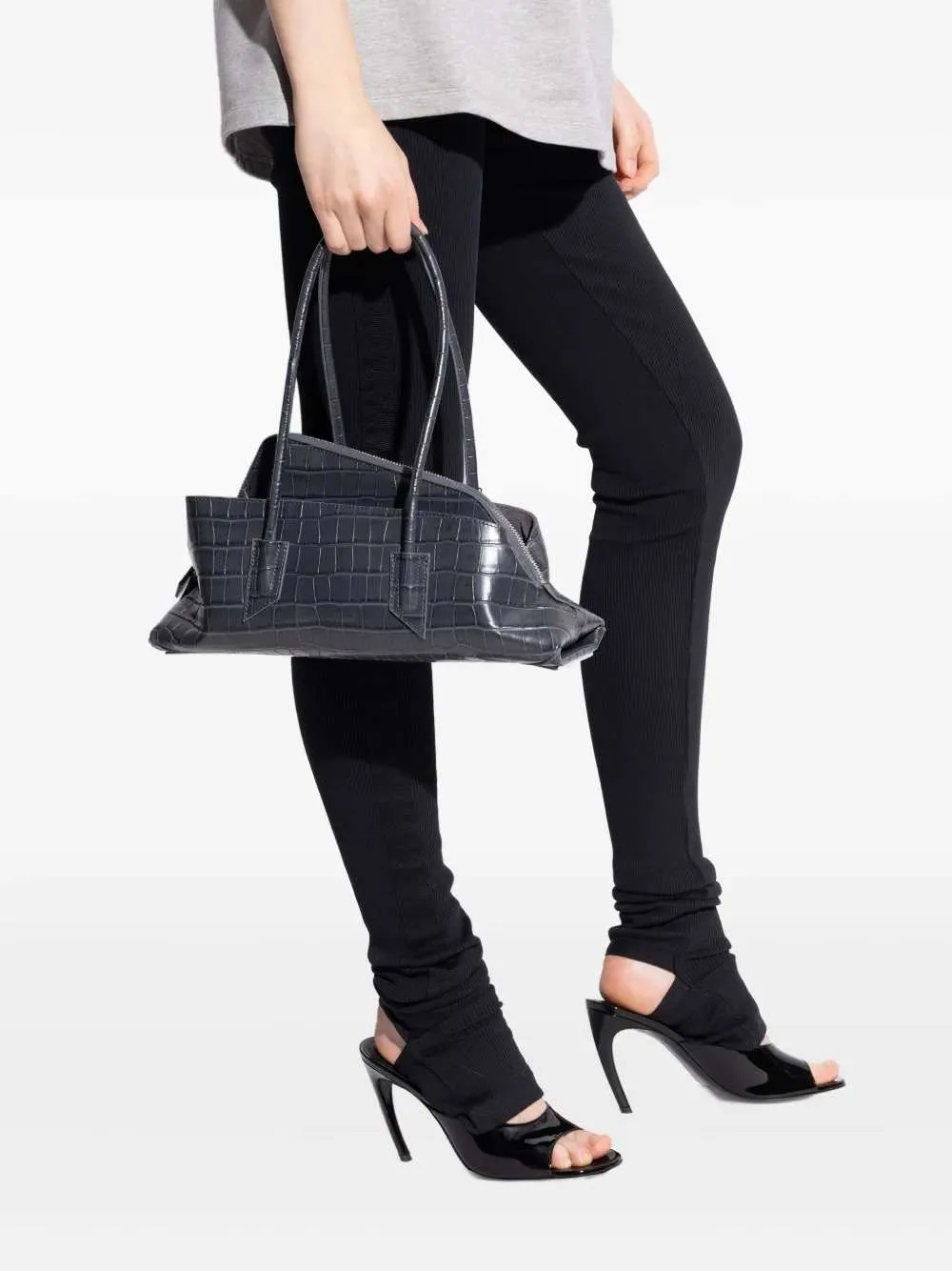 La Passeggiata Small Crocodile-Effect Tote Bag sold by Wanan Luxury product image thumbnail 4