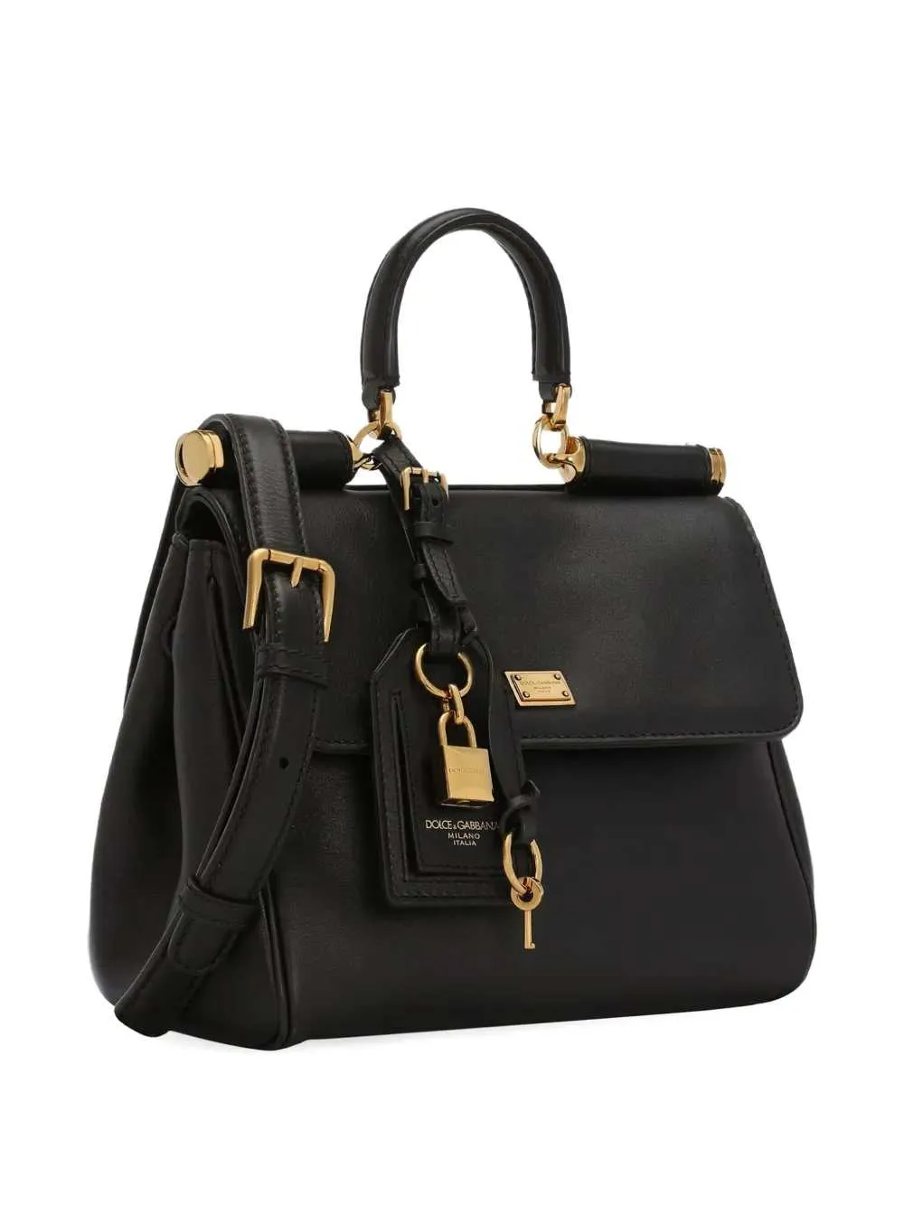 My Sicily Medium Leather Handbag With Padlock sold by Wanan Luxury product image thumbnail 3