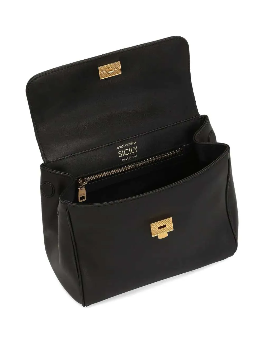 My Sicily Medium Leather Handbag With Padlock sold by Wanan Luxury product image thumbnail 4