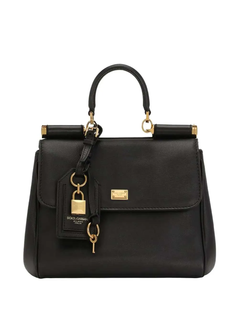 My Sicily Medium Leather Handbag With Padlock sold by Wanan Luxury