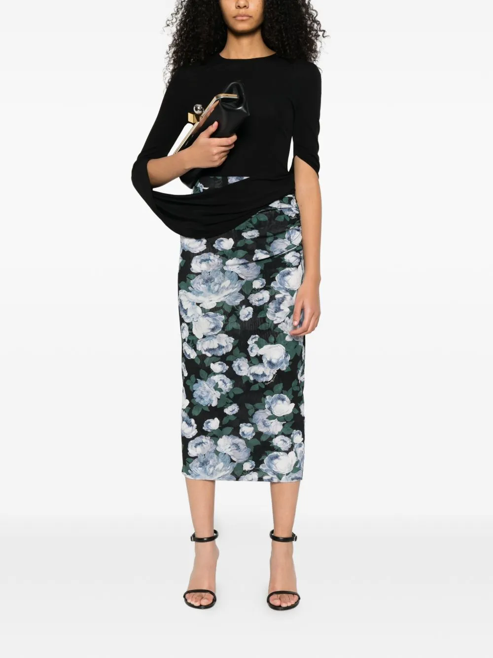 Bunch Of Roses Long Skirt sold by Wanan Luxury product image thumbnail 2