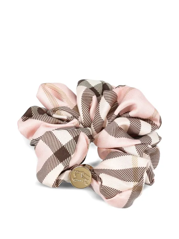 Check Silk Scrunchie made by Burberry