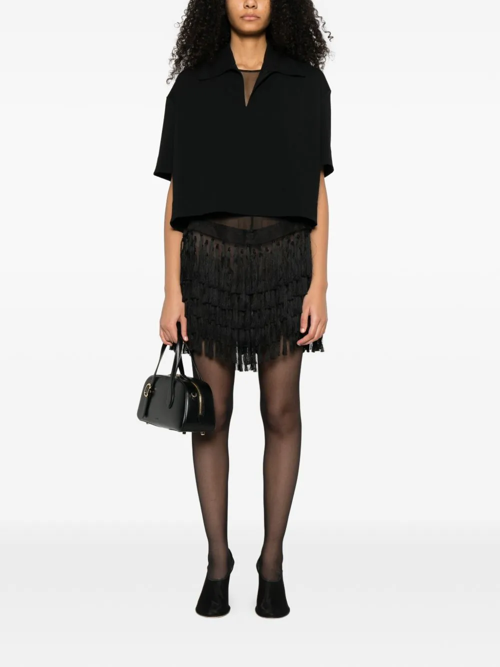 Cropped Polo Shirt sold by Wanan Luxury product image thumbnail 2