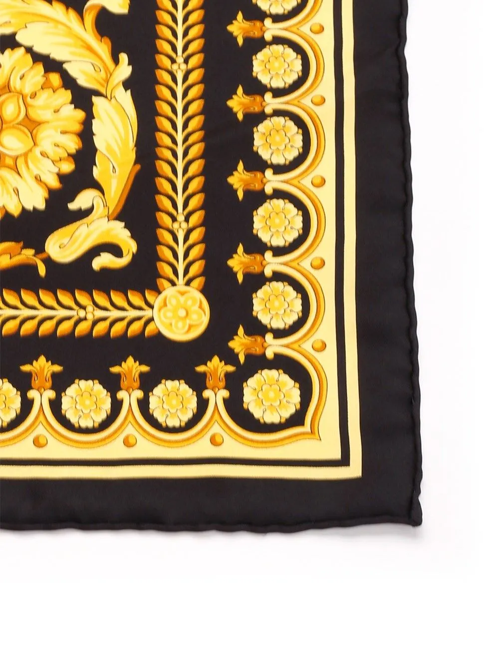 Foulard 90x90 Barocco 92 Printed Bio Silk Twill Scarves And Foulards White sold by Wanan Luxury product image thumbnail 2