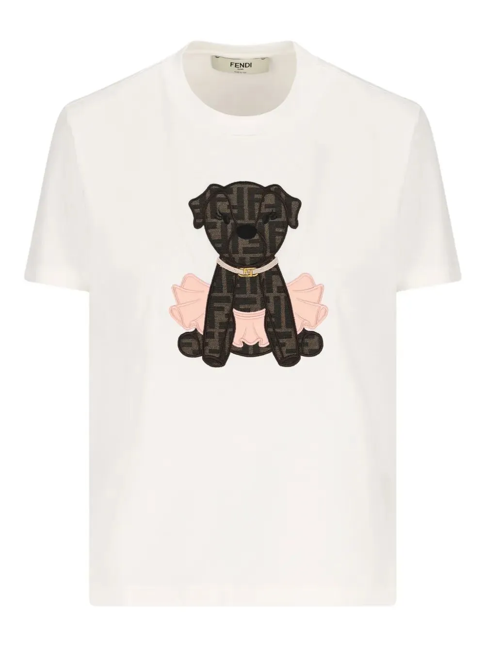 Fendi Itina Cotton T-Shirt With Charm sold by Wanan Luxury