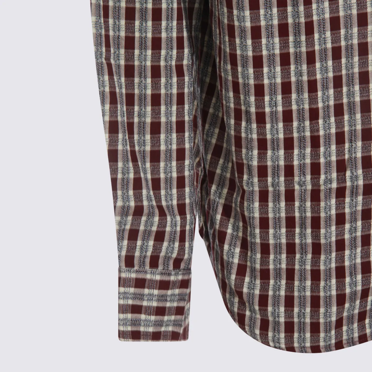 Shirts Wine Check sold by Wanan Luxury product image thumbnail 3