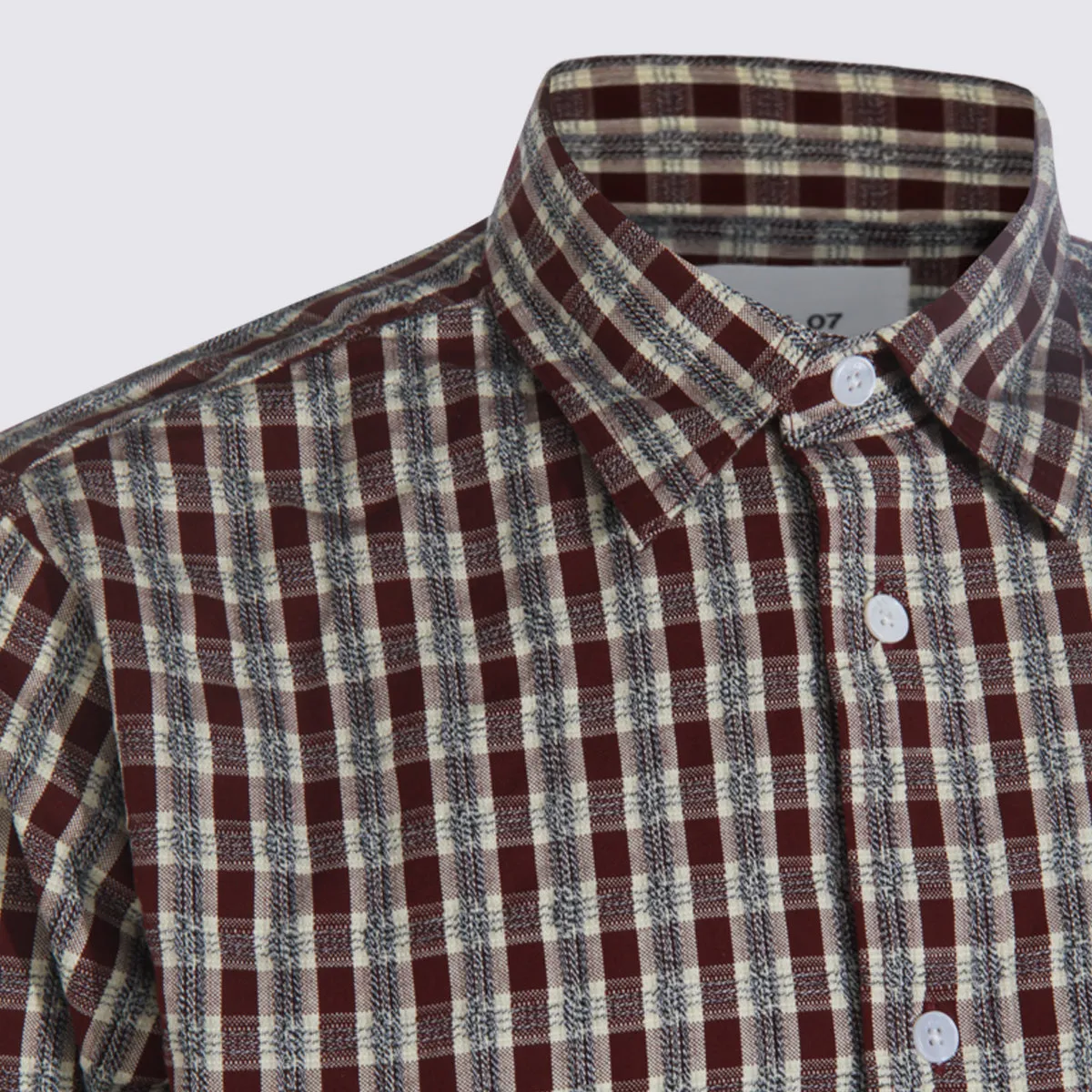 Shirts Wine Check sold by Wanan Luxury product image thumbnail 4