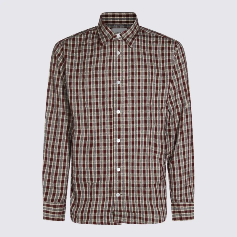Shirts Wine Check made by No Nationality 07