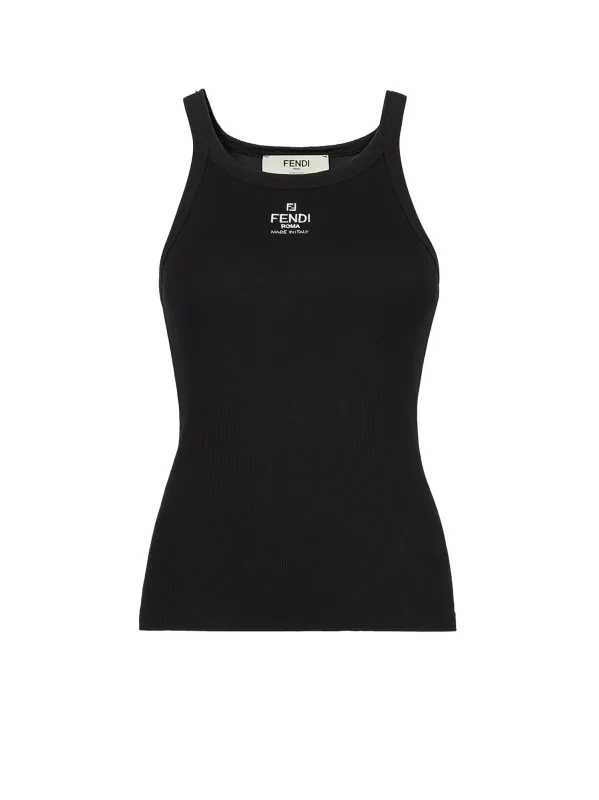 Ribbed Cotton Tank Top sold by Wanan Luxury