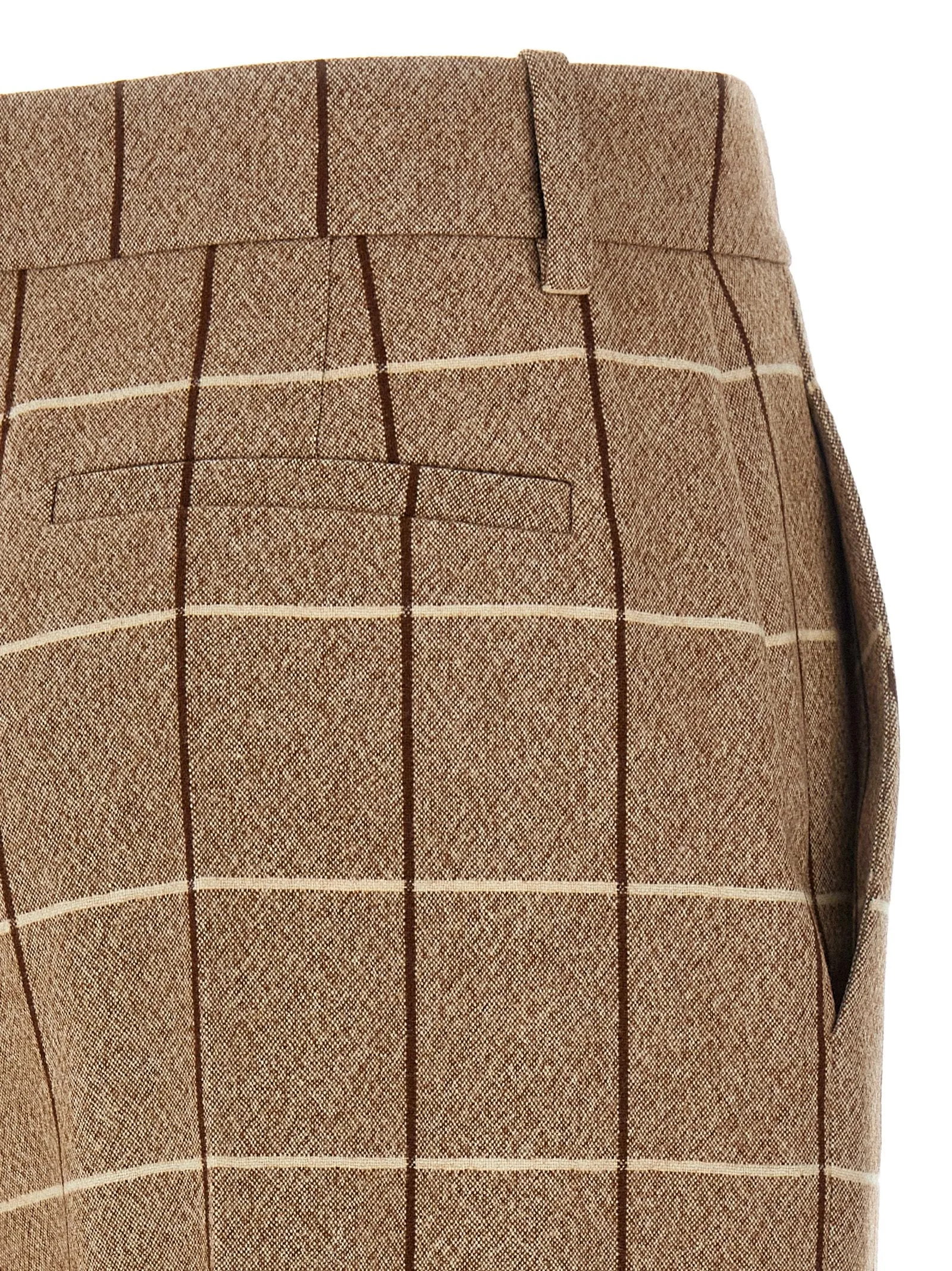 Valentinogaravani Wool With Window Pattern Pants Beige sold by Wanan Luxury product image thumbnail 4