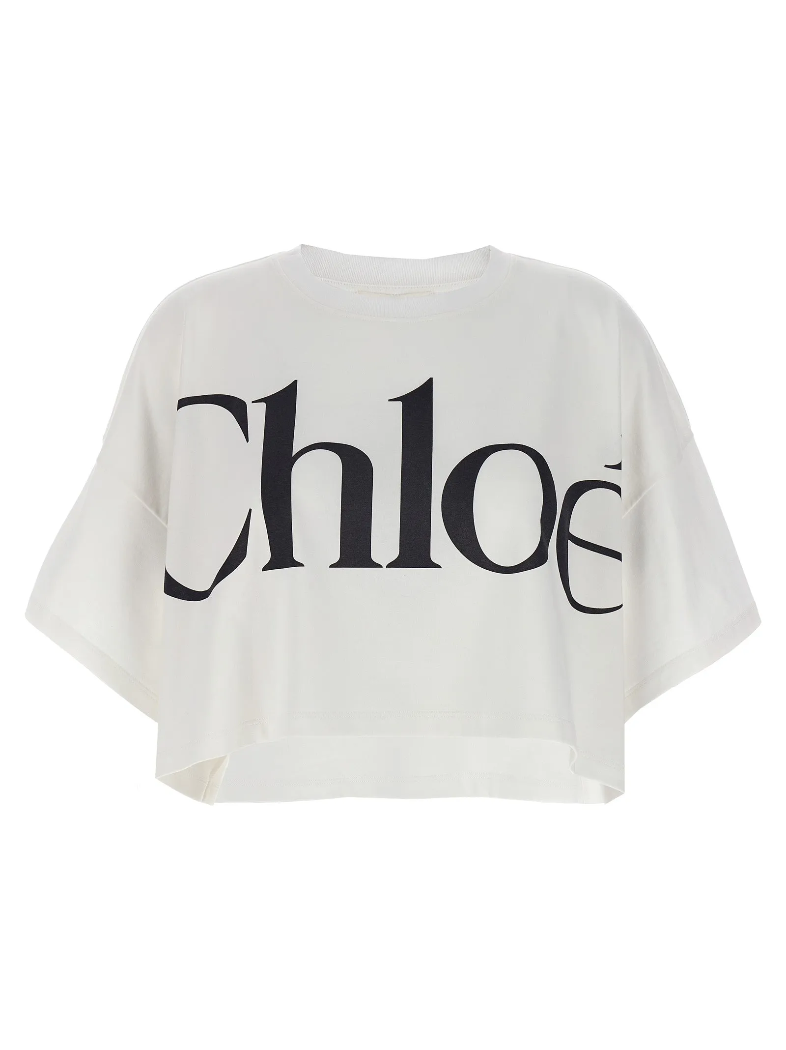 Logo Crop T-Shirt White/Black sold by Wanan Luxury