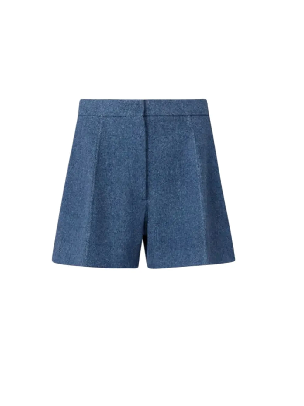 Wool Bermuda Shorts - Runway - Blue sold by Wanan Luxury