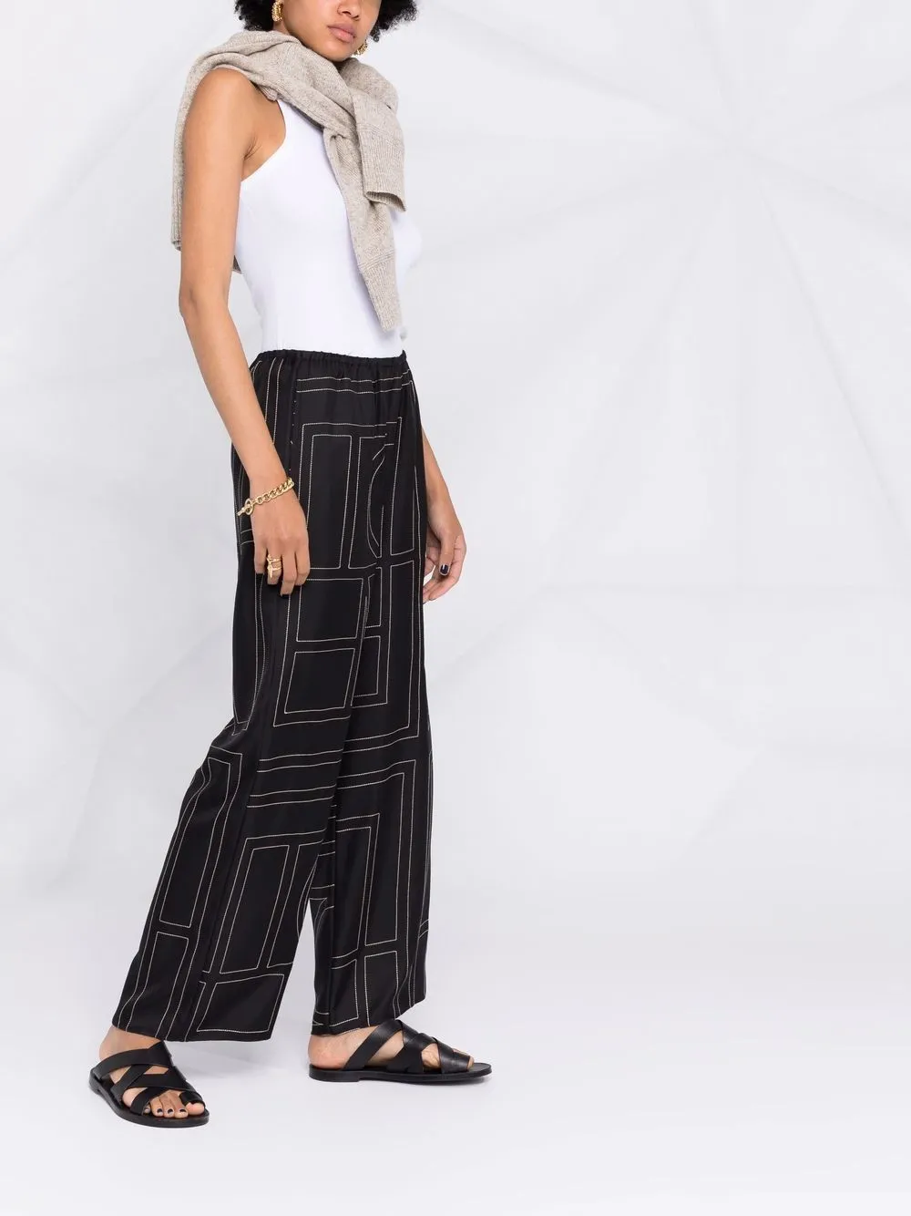 Silk Pajama Trousers sold by Wanan Luxury product image thumbnail 2