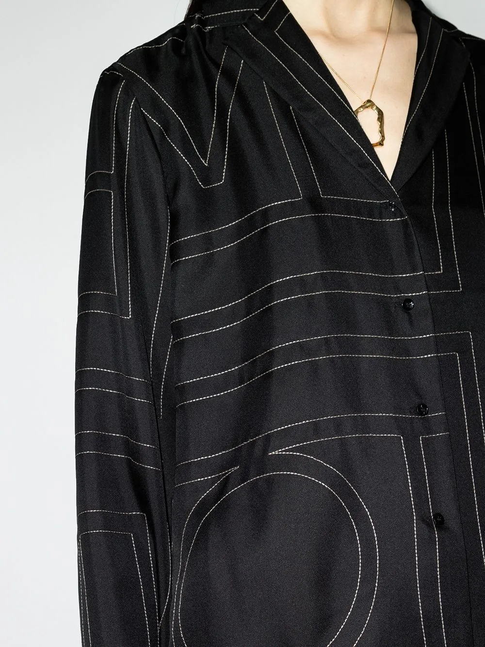 Silk Pajama Shirt sold by Wanan Luxury product image thumbnail 3