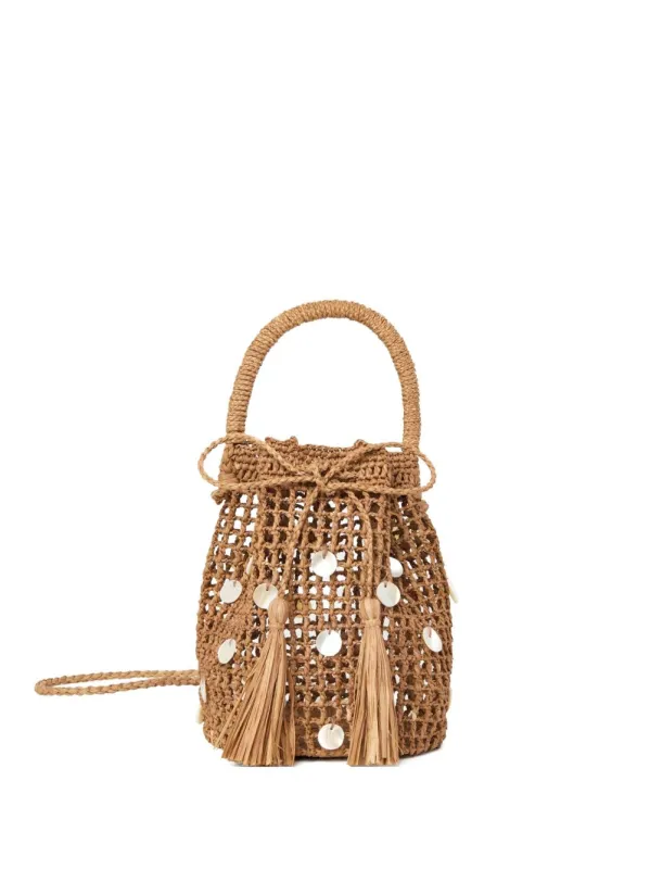 Precious Moments Rafia Bucket Bag sold by Wanan Luxury