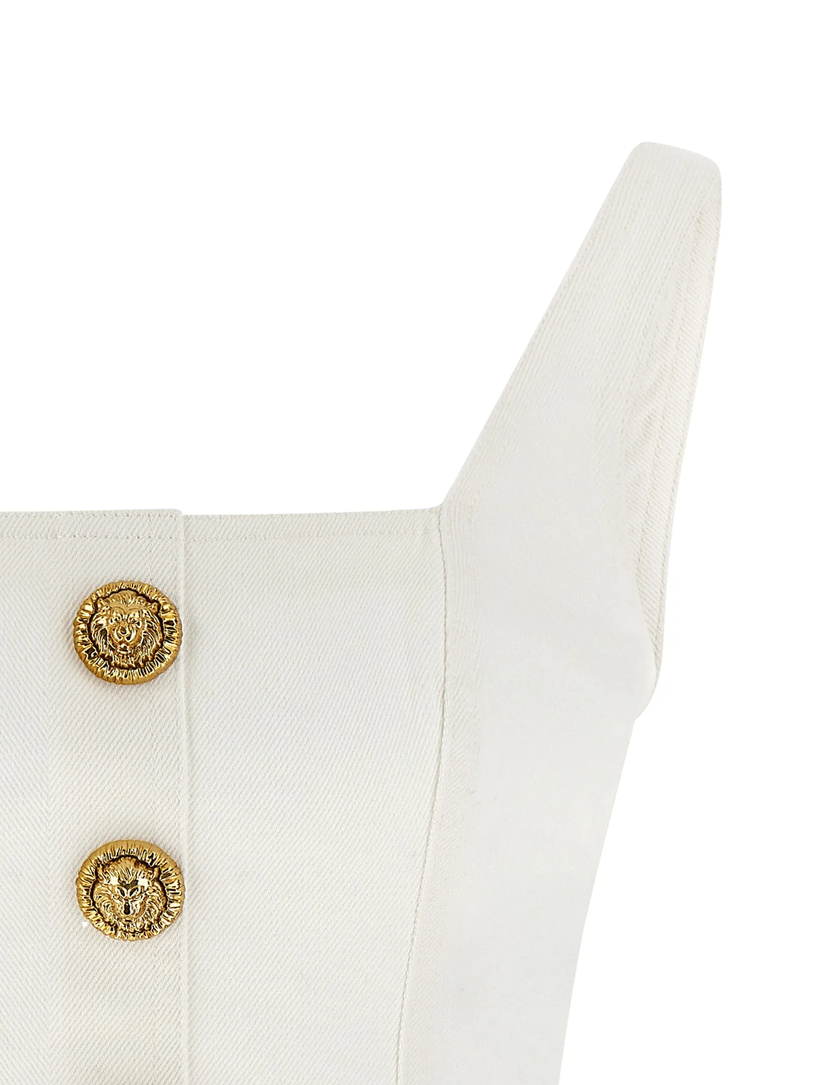 Button Top Tops White sold by Wanan Luxury product image thumbnail 3