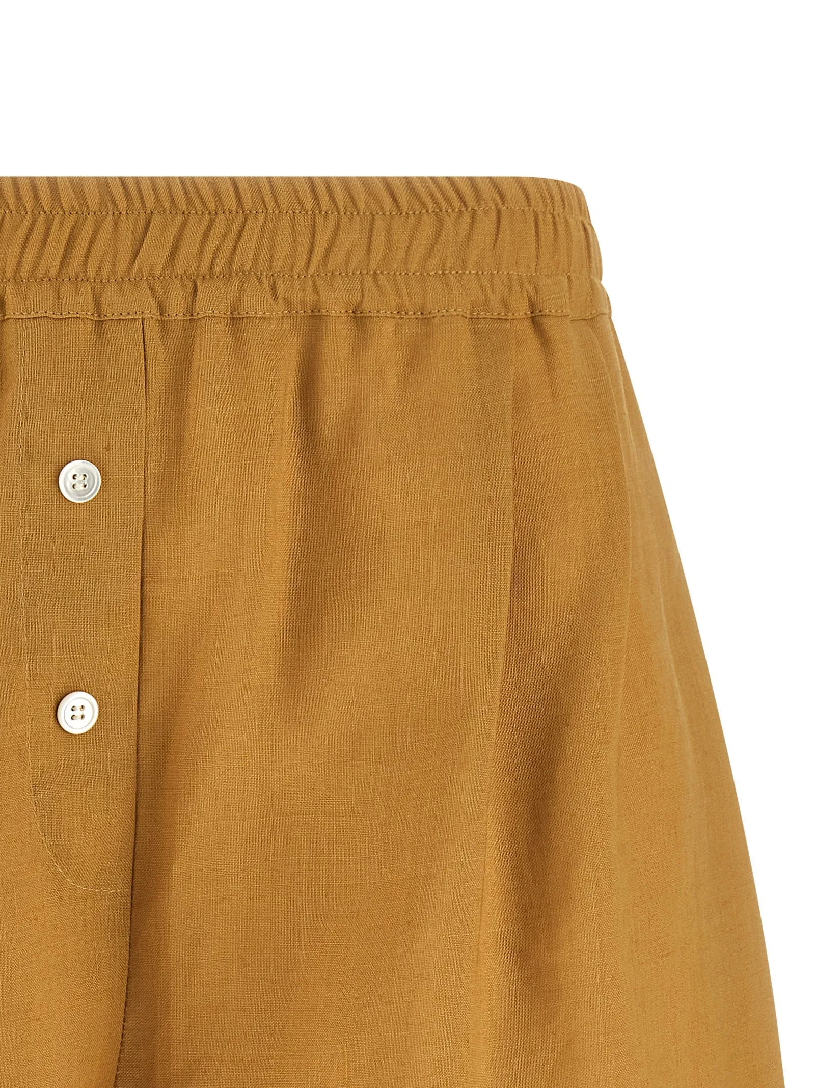 Linen Shorts Bermuda And Short Yellow sold by Wanan Luxury product image thumbnail 3