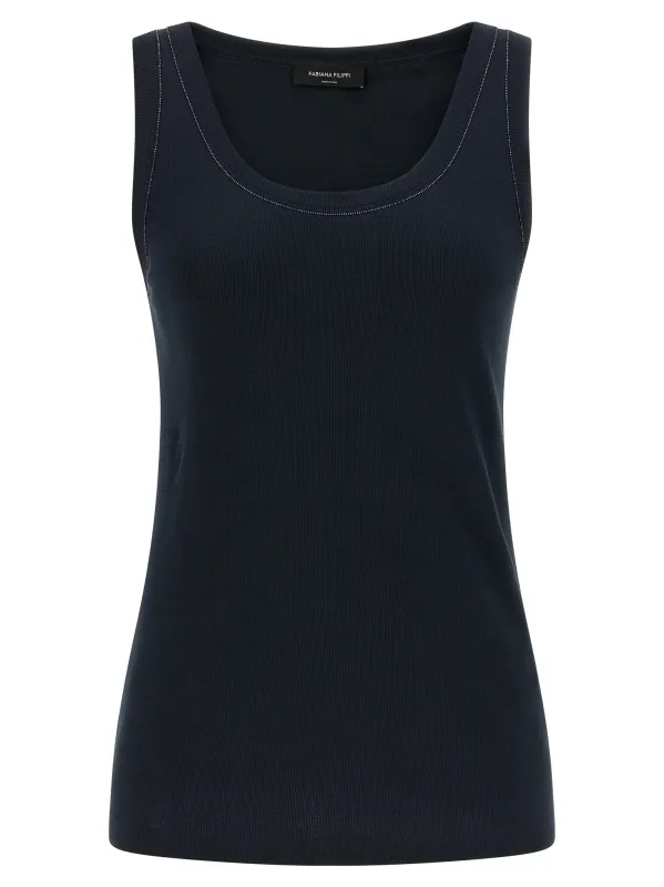 Cotton Top Tops Blue sold by Wanan Luxury