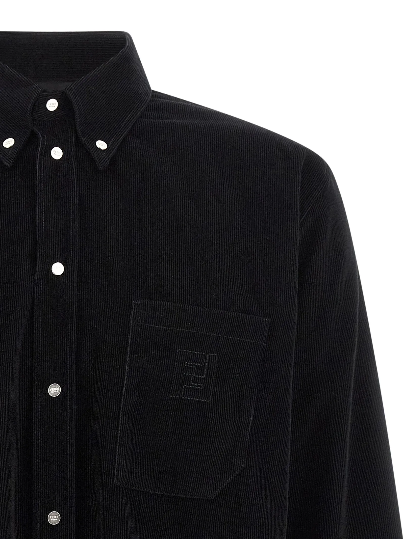 Corduroy Shirt Shirt And Blouse Black sold by Wanan Luxury product image thumbnail 3
