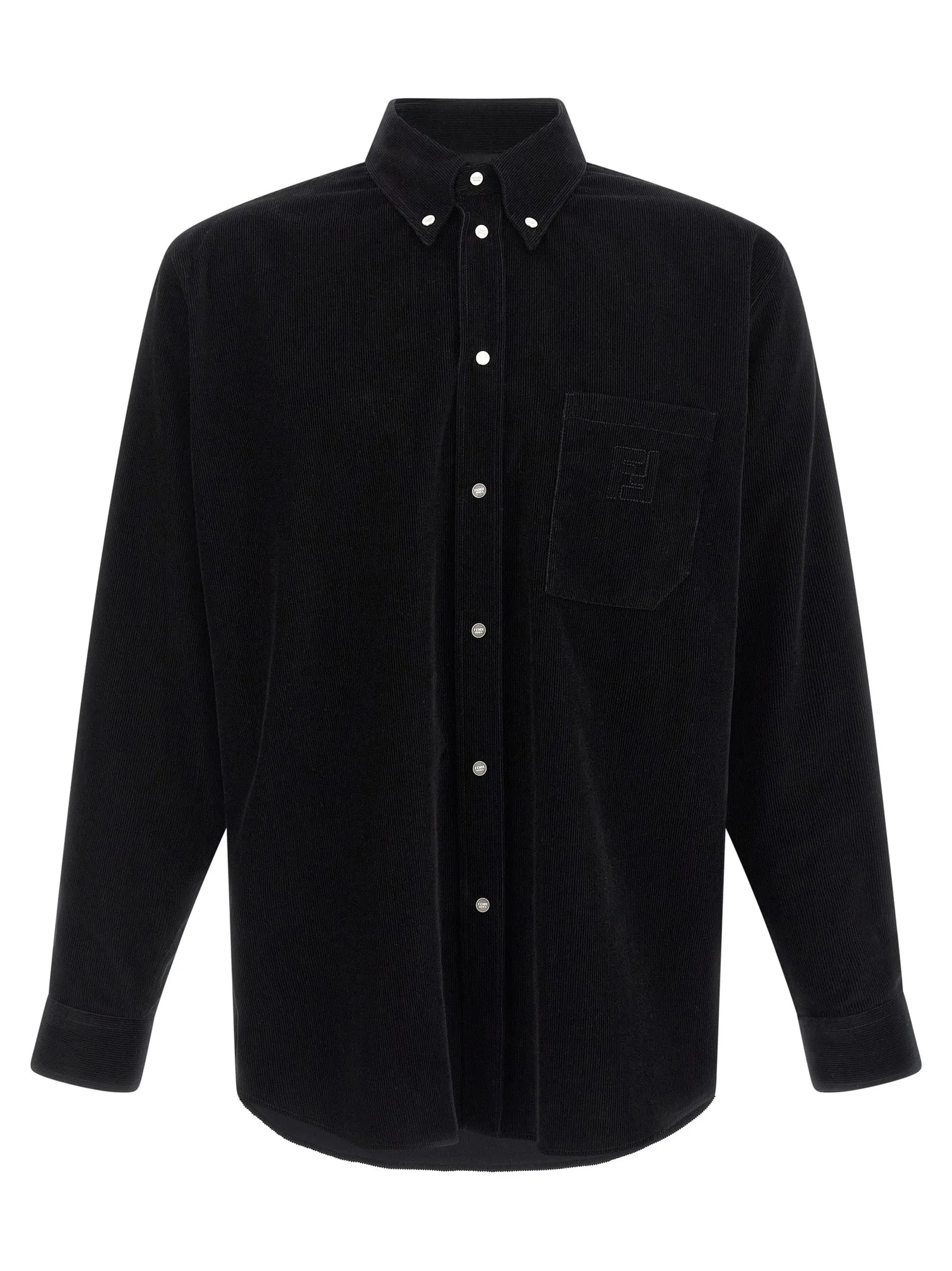Corduroy Shirt Shirt And Blouse Black sold by Wanan Luxury