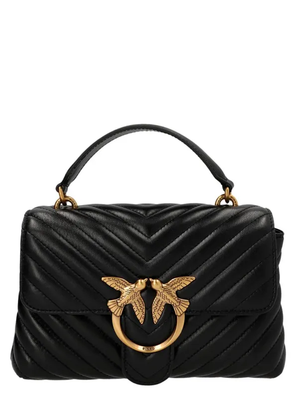 Mini Lady Love Puff Hand Bags Black made by Pinko