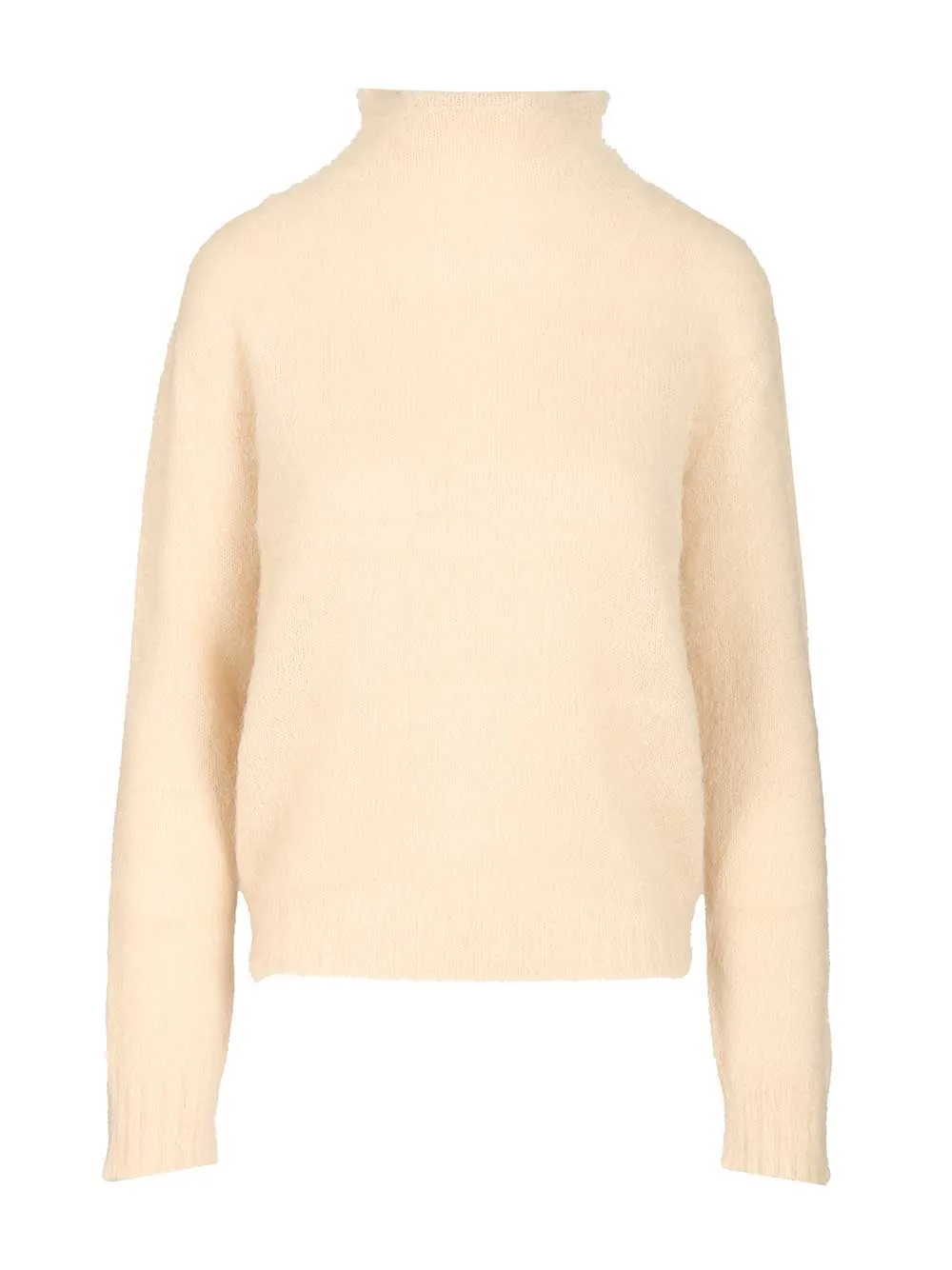 Mohair Blend Turtleneck Sweater Knitwear White sold by Wanan Luxury
