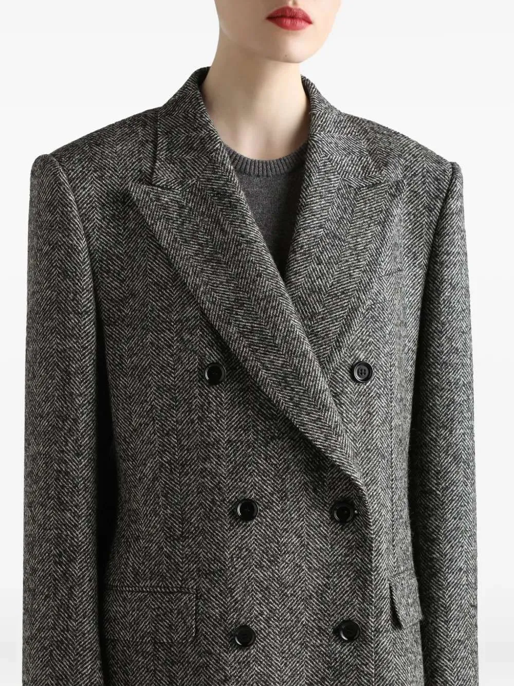 Double-Breasted Jacket sold by Wanan Luxury product image thumbnail 3