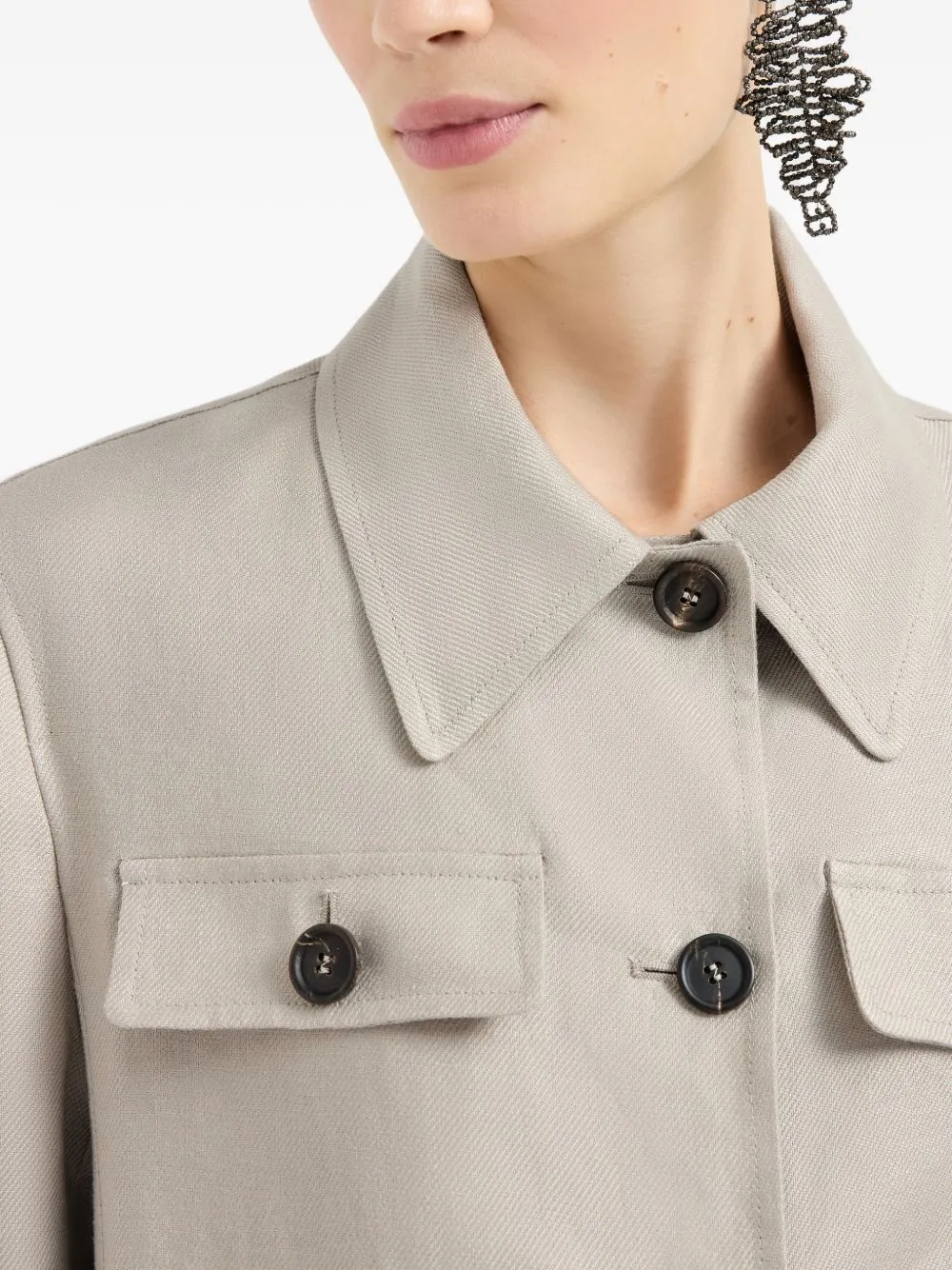 Linen Jacket sold by Wanan Luxury product image thumbnail 5