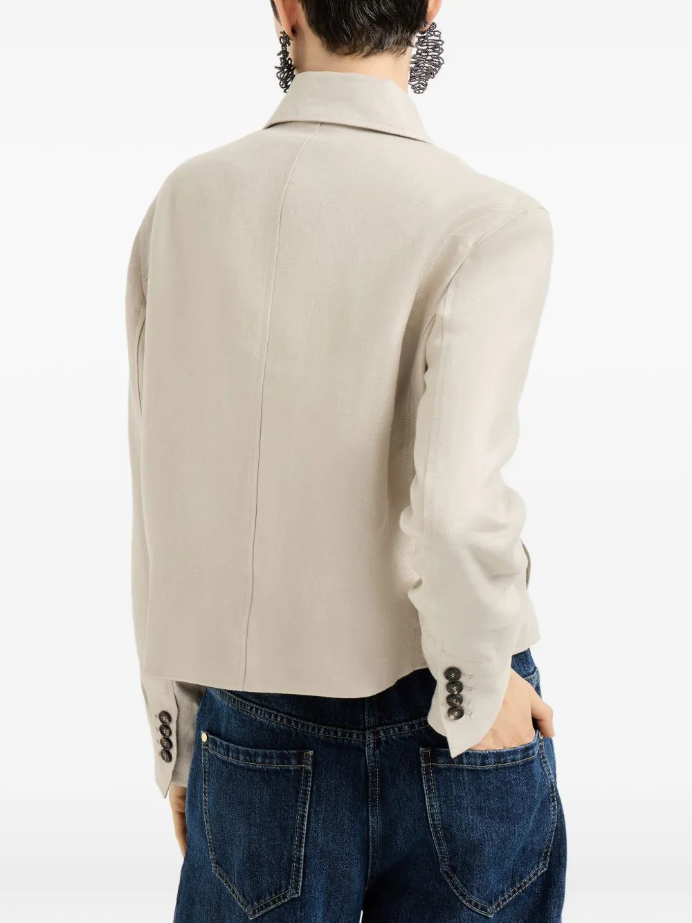 Linen Jacket sold by Wanan Luxury product image thumbnail 2
