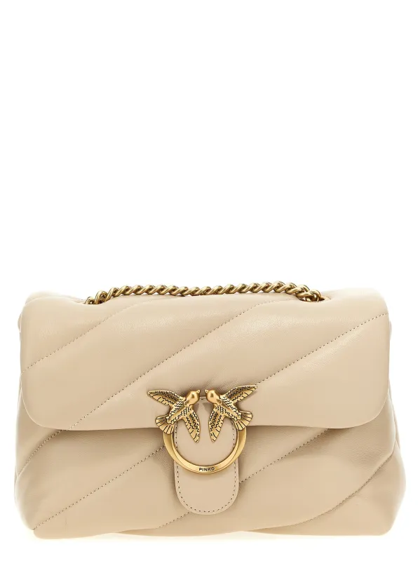 Classic Love Puff Crossbody Bags Beige sold by Wanan Luxury
