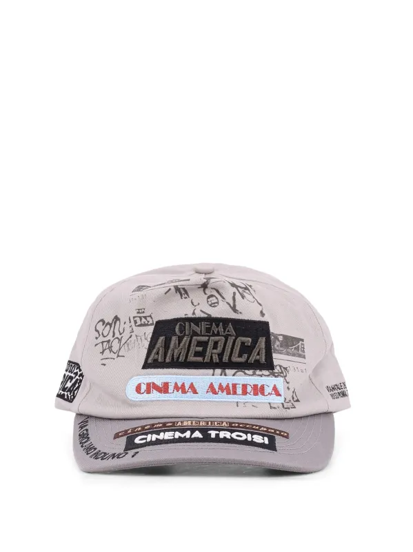 Cinema Troisi 5 Panel Cotton Hat sold by Wanan Luxury