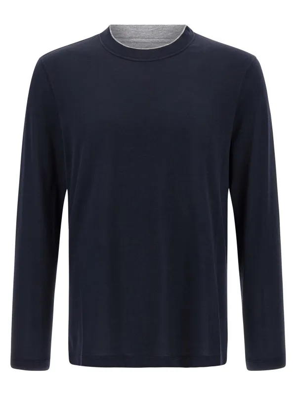 Multi Layer T-Shirt Blue sold by Wanan Luxury