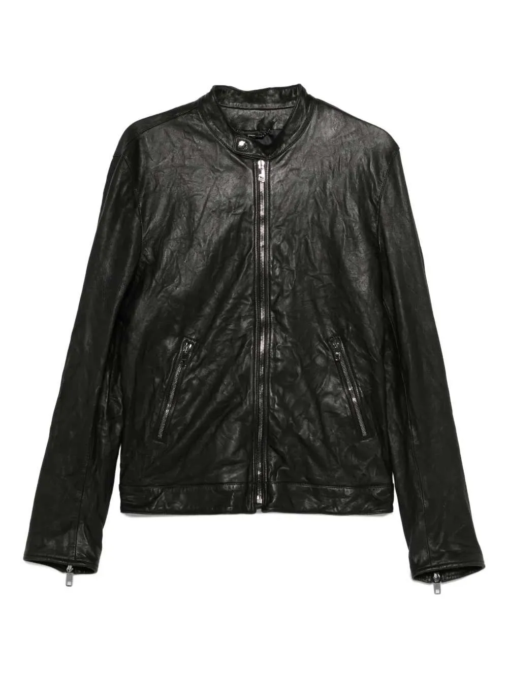 Lambskin Zip-Up Jacket sold by Wanan Luxury