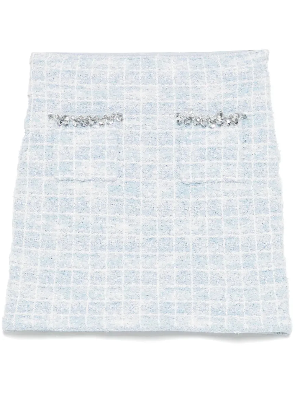 Checked Knit Mini Skirt sold by Wanan Luxury