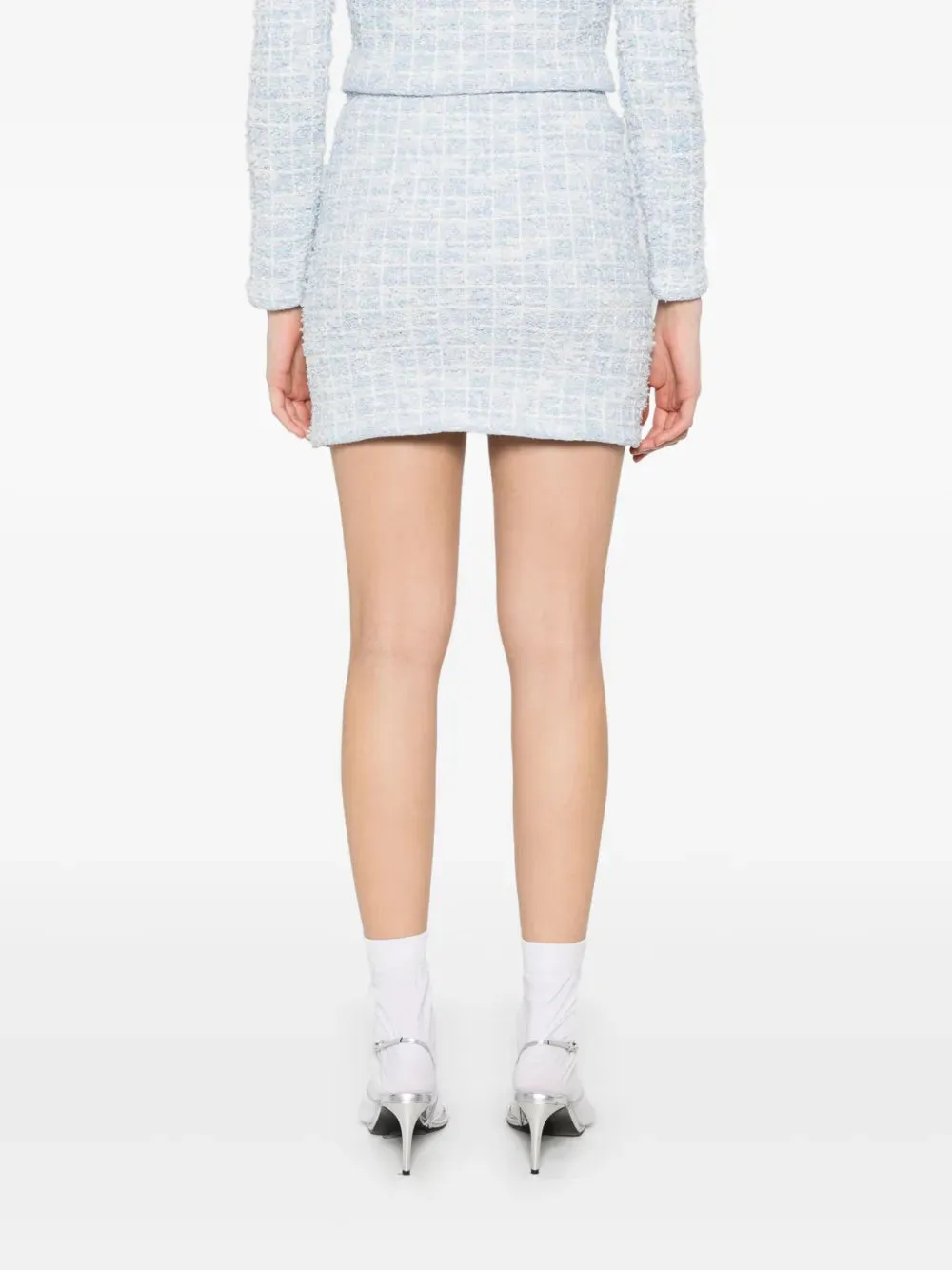 Checked Knit Mini Skirt sold by Wanan Luxury product image thumbnail 4